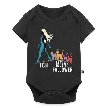 Moi et mes abonnés – Cat Humor Design - Body à manches courtes Premium Bébé - noir - Devant