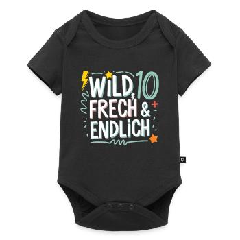 Wild, Cheeky & Finally 10 Years 10th Birthday - Baby Premium short-sleeve bodysuit - black - Front