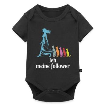 Moi et mes abonnés – Cat Humor Design - Body à manches courtes Premium Bébé - noir - Devant