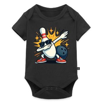 Bowling Pin Dabbing Dab Lunettes de soleil Boule de bowling - Body à manches courtes Premium Bébé - noir - Devant