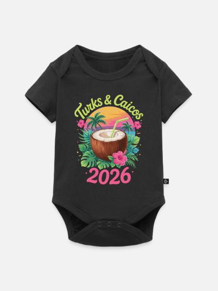 Turks- und Caicosinseln - Baby Premium Kurzarmbody - Schwarz