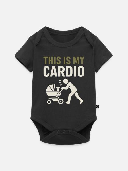 Kinderzimmervater Vaterschaft Pride - Baby Premium Kurzarmbody - Schwarz