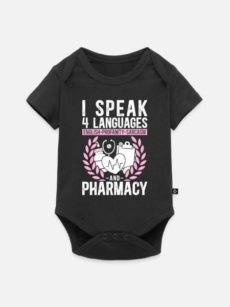Pharmacy Tech Technician - Baby Premium Kurzarmbody - Schwarz