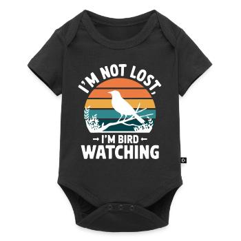 Bird Watching – Funny Nature Lover Design - Baby Premium short-sleeve bodysuit - black - Front