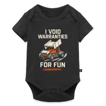 Sprint Car Racing Dirt Track Speed Oval Race - Body à manches courtes Premium Bébé - noir - Devant