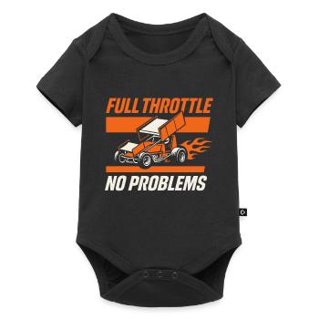 Sprint Car Racing Dirt Track Speed Oval Race - Body à manches courtes Premium Bébé - noir - Devant