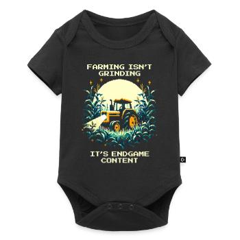 Agriculture = Fin de partie | Pas de mode tutoriel - Body à manches courtes Premium Bébé - noir - Devant