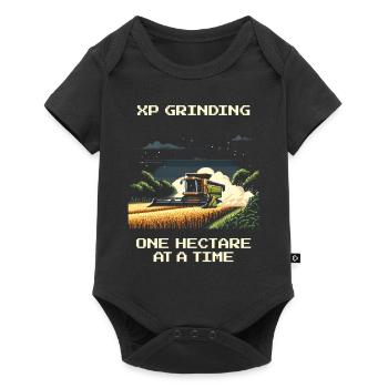 Boost d’expérience | 1 hectare = 1 niveau supérieur - Body à manches courtes Premium Bébé - noir - Devant