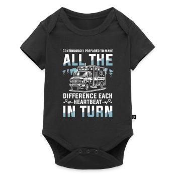 Toujours prêt à faire la différence dans chaque - Body à manches courtes Premium Bébé - noir - Devant