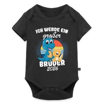 Announcing offspring | I'm going to be a big brother in 2026 - Baby Premium short-sleeve bodysuit - black - Front
