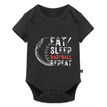 Baseball Fan Saying Baseball Team - Baby Premium short-sleeve bodysuit - black - Front