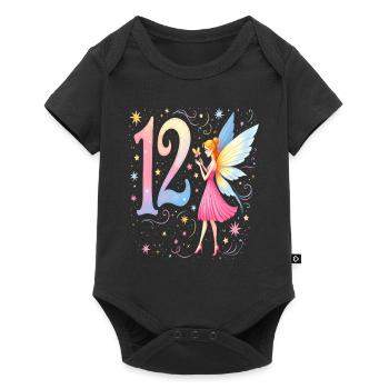 Sweet Fairy 12th Birthday for Girls - Baby Premium short-sleeve bodysuit - black - Front