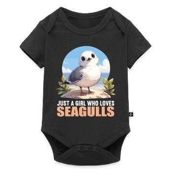 Seagulls Seagull - Baby Premium short-sleeve bodysuit - black - Front
