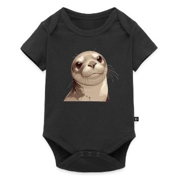 Seals, Seal - Baby Premium short-sleeve bodysuit - black - Front