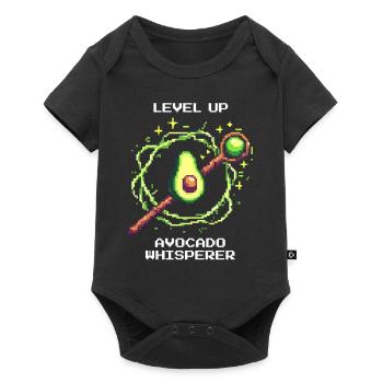 Passez au niveau supérieur | Chuchoteur d’avocat avec XP Power-Up - Body à manches courtes Premium Bébé - noir - Devant
