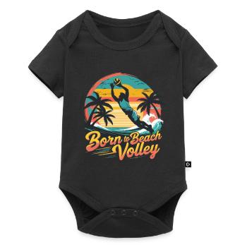 Beach volleyball - Baby Premium short-sleeve bodysuit - black - Front