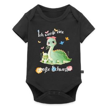 Annonce de la progéniture Je vais être une grande sœur en 2026 - Body à manches courtes Premium Bébé - noir - Devant