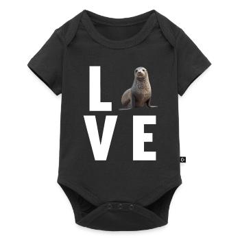Seals, Seal - Baby Premium short-sleeve bodysuit - black - Front