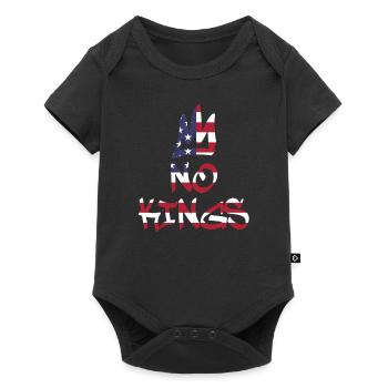 No Kings in America since 1776 Flag USA - Baby Premium short-sleeve bodysuit - black - Front