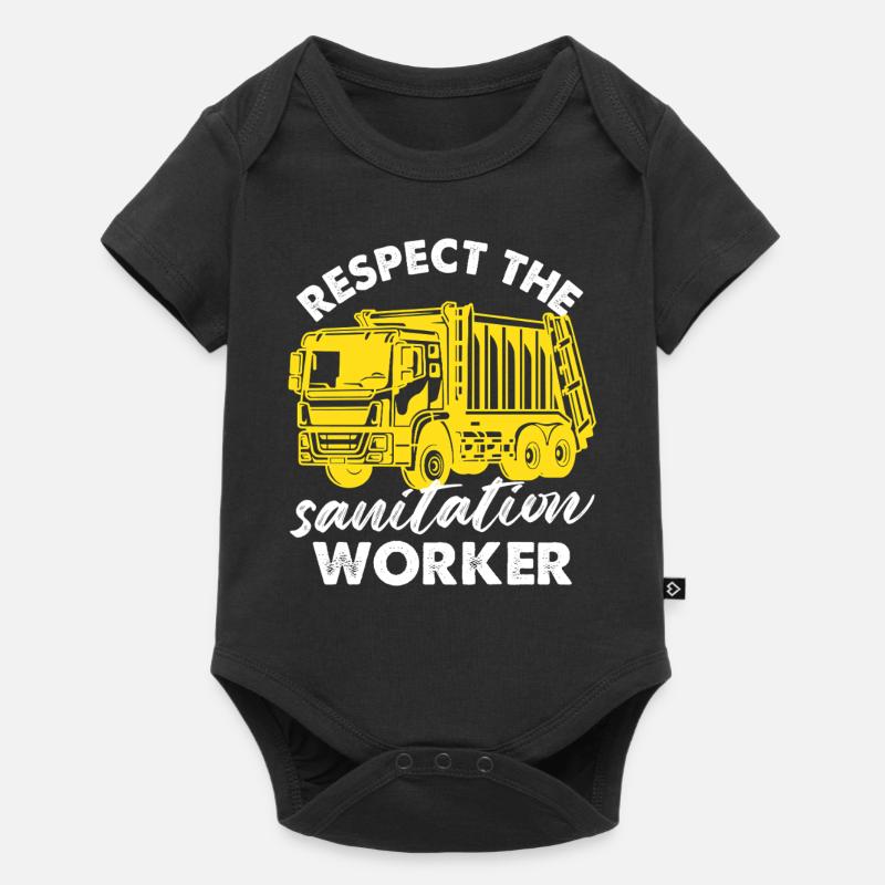 Respecter la conception de l’agent d’assainissement - Body à manches courtes Premium Bébé - noir