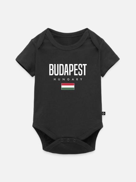 Budapest Ungarn - Baby Premium Kurzarmbody - Schwarz