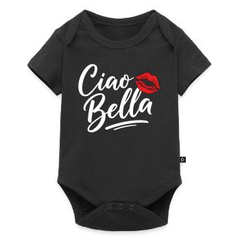 Ciao Bella - Baby Premium short-sleeve bodysuit - black - Front