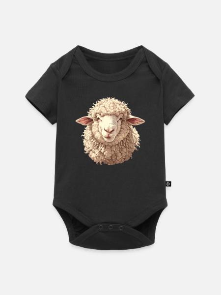 Schafe Schaf - Baby Premium Kurzarmbody - Schwarz