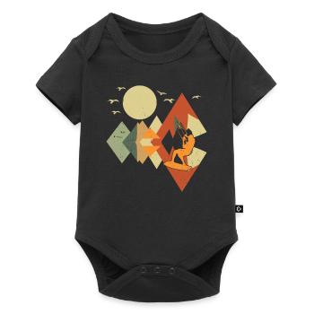 Watersports Kiteboarding Kitesurfer Kitesurfing - Baby Premium Kurzarmbody - Schwarz - Vorne