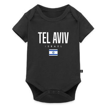 Tel Aviv, Israël - Body à manches courtes Premium Bébé - noir - Devant