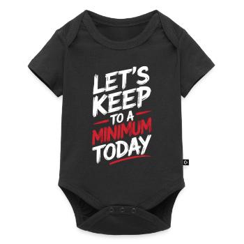 Chemise peu motivée mais élégante - Body à manches courtes Premium Bébé - noir - Devant