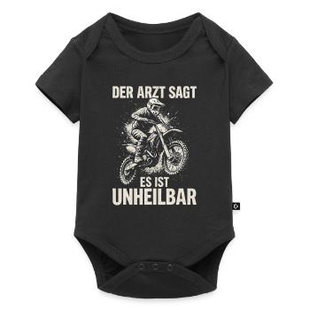 Motocross – The doctor says it's incurable - Baby Premium short-sleeve bodysuit - black - Front