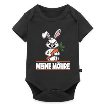 Funny Bunny with Carrot - My Carrot - Baby Premium short-sleeve bodysuit - black - Front