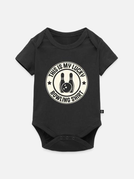 Bowling - Baby Premium Kurzarmbody - Schwarz