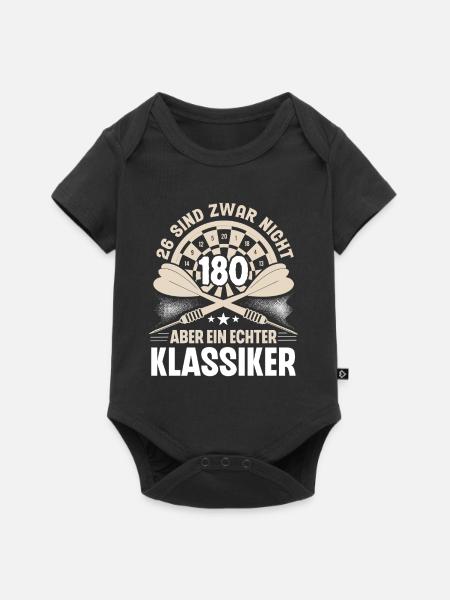 Dart Darten Darts - Baby Premium Kurzarmbody - Schwarz