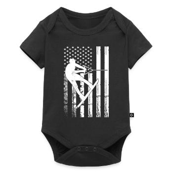 Wakeboard US Flag Wakeboard Wakesurf - Body à manches courtes Premium Bébé - noir - Devant