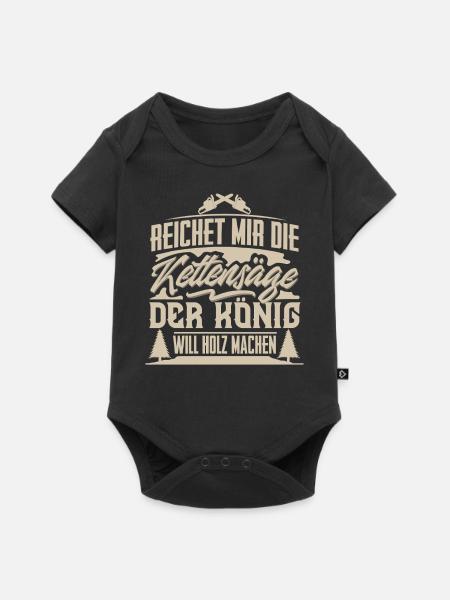 Holzfäller - Baby Premium Kurzarmbody - Schwarz