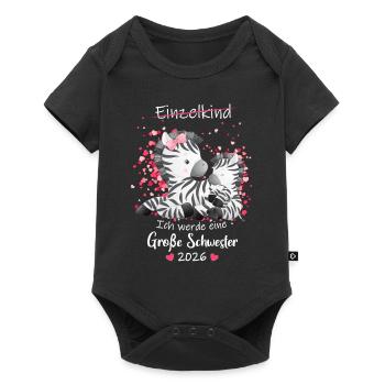 Announcing offspring I'm going to be a big sister in 2026 - Baby Premium short-sleeve bodysuit - black - Front
