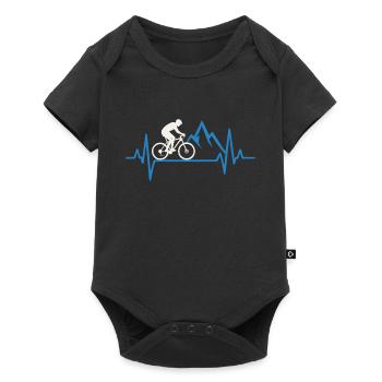 Battement de cœur en VTT – MTB Love - Body à manches courtes Premium Bébé - noir - Devant
