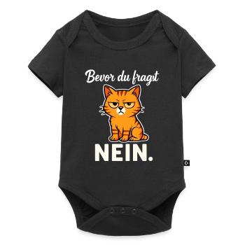 Before you ask – No! Sarcastic Cat - Baby Premium short-sleeve bodysuit - black - Front