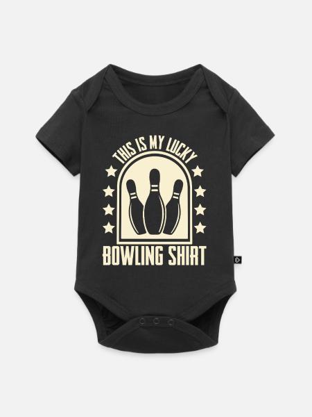 Bowling - Baby Premium Kurzarmbody - Schwarz