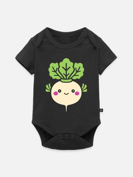 Rübe - Baby Premium Kurzarmbody - Schwarz
