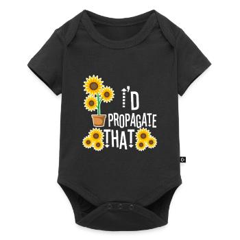 Monstera Mama - Baby Premium short-sleeve bodysuit - black - Front