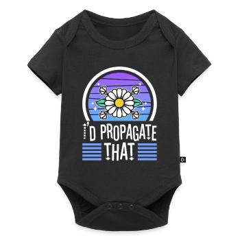 Monstera Mama - Baby Premium short-sleeve bodysuit - black - Front