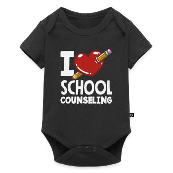 J’aime l’orientation scolaire Heart Design - Body à manches courtes Premium Bébé - noir - Devant