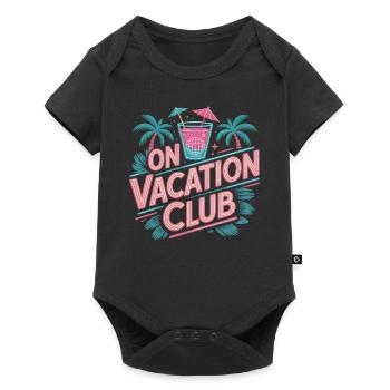 Vacation Club Summer Festival Vacation Beach Vacation - Baby Premium short-sleeve bodysuit - black - Front