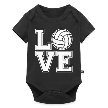 Love Volleyball Volleyball Players - Baby Premium short-sleeve bodysuit - black - Front