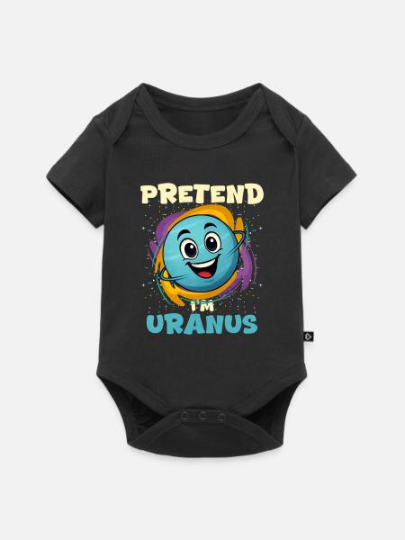 Uranus - Baby Premium Kurzarmbody - Schwarz
