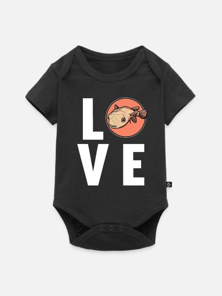 Kugelfische Kugelfisch - Baby Premium Kurzarmbody - Schwarz