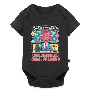 Coral Breeding 100% Chance Of Coral Fragging - Baby Premium short-sleeve bodysuit - black - Front