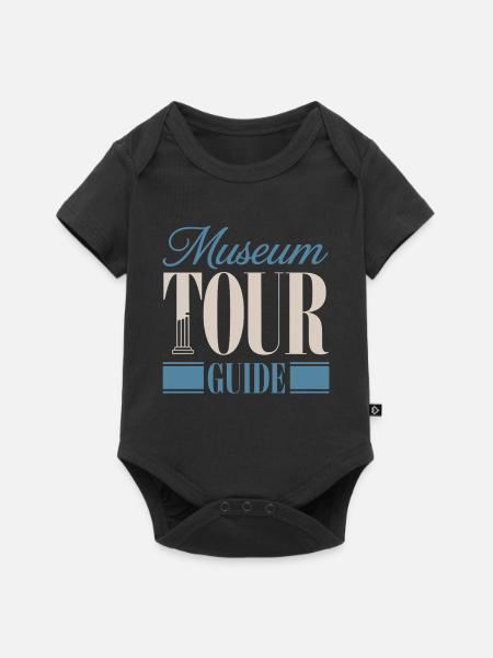 Museum - Baby Premium Kurzarmbody - Schwarz